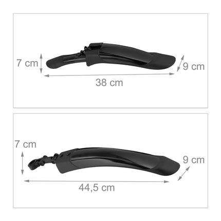 Mudguard set for bikes 24-28