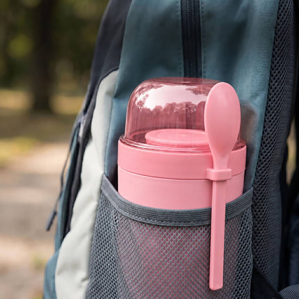 Muesli Cups To Go, 4-Pack, BPA-Free, With Spoon