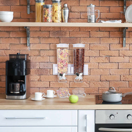 Mueslidispenser double for wall mounting