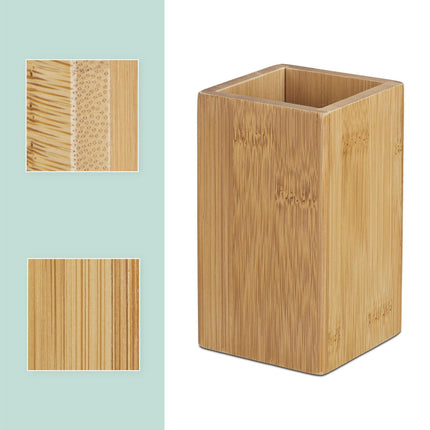 Mug for toothbrush in bamboo
