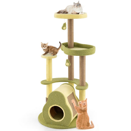 Multi-Level Cat Tree with Private Condo, 59x59x125 cm