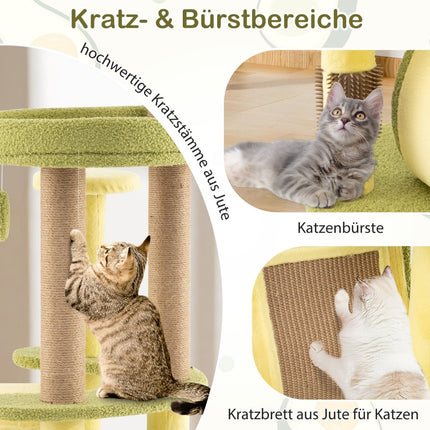 Multi-Level Cat Tree with Private Condo, 59x59x125 cm