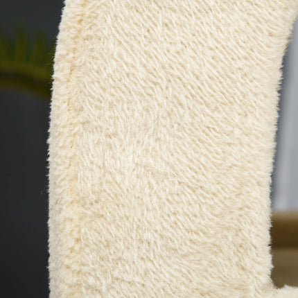 Cat cave with scratching board and play balls - coffee