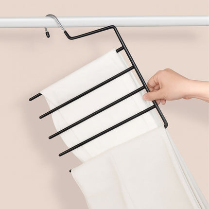 Multi Trouser Hangers, Non-Slip, Space-Saving, 5-Tier