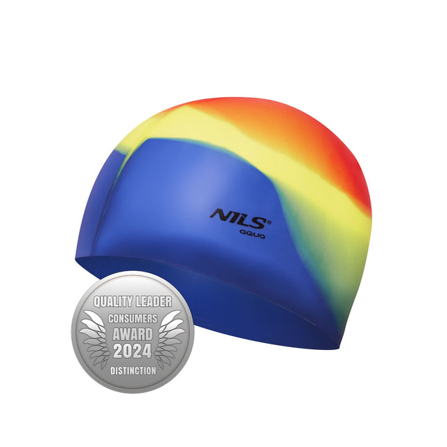 Multicolor siliconen badmuts - maat voor volwassenen