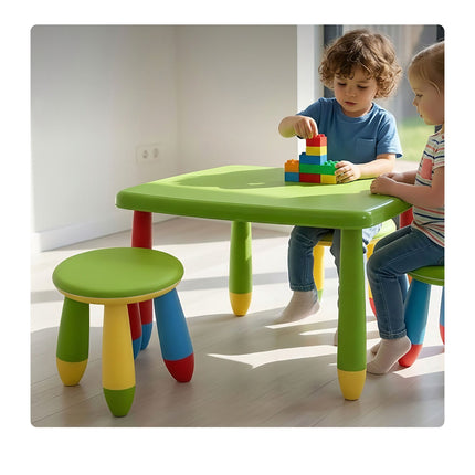 Multicoloured Children's Plastic Stool, 26 cm Seat Height