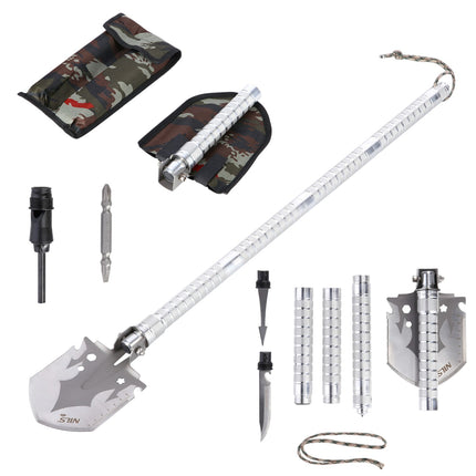 Multifunctional Camping Shovel with Carrying Case