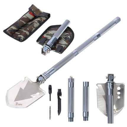 Multifunctional Camping Shovel with Carrying Case