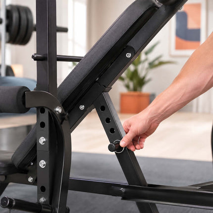 Multifunctional Home Gym Bench with Adjustable Backrest
