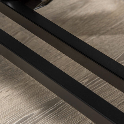 Multifunctional weight bench - 150 kg capacity, black metal