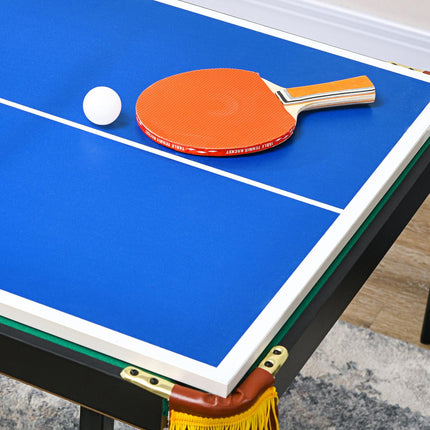 2-in-1 game table - pool and table tennis, adjustable height