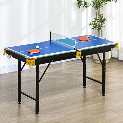 2-in-1 game table - pool and table tennis, adjustable height