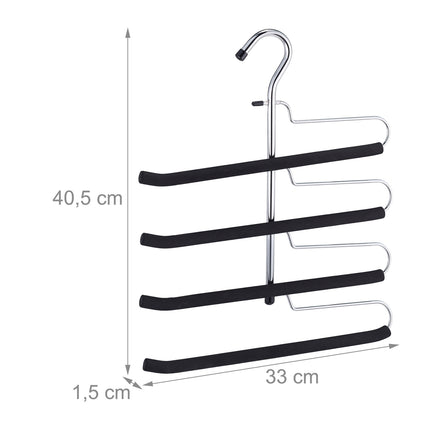 Multiple trouser hangers set of 3