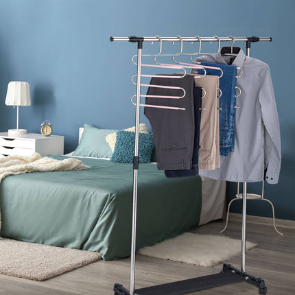 Multiple trouser hangers set of 4
