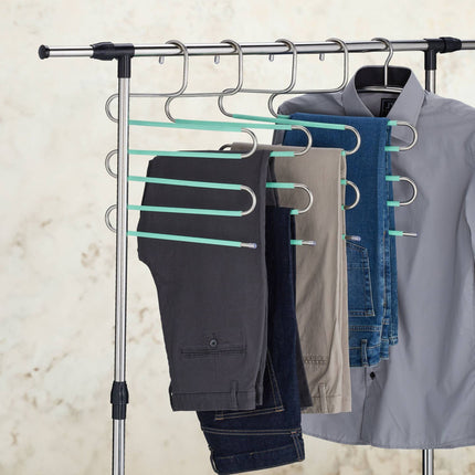 Multiple trouser hangers set of 4