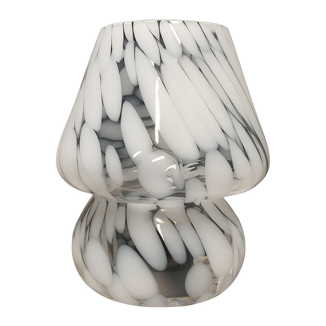 Mushroom Glass Table Lamp, LED, 3 Light Colors