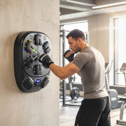 Music Boxing Machine with LED Lights & Bluetooth