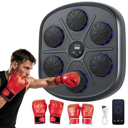 Musical Boxing Machine with LED Display & 9 Modes