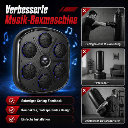 Musical Boxing Machine with LED Display & 9 Modes
