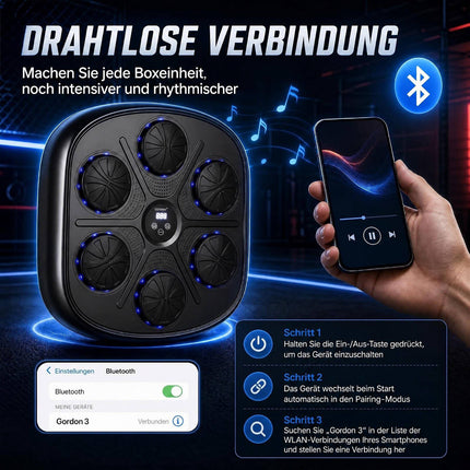 Musical Boxing Machine with LED Display & 9 Modes