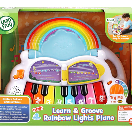 Musical Toy Piano with Rainbow Lights for Kids