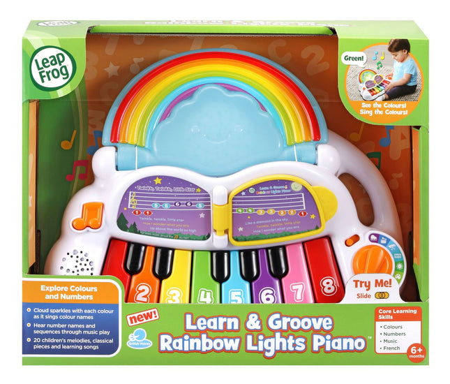 Musical Toy Piano with Rainbow Lights for Kids