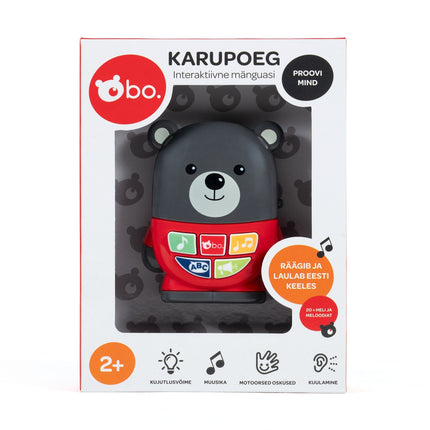 Musical Toy for Babies, Soft Plush Bear, Interactive Sounds