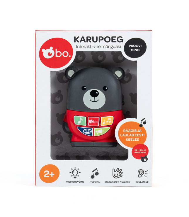 Musical Toy for Babies, Soft Plush Bear, Interactive Sounds