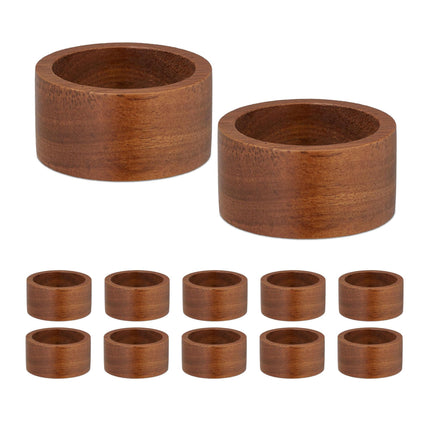 Napkin rings in a set of 12