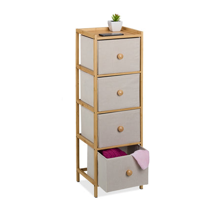 Narrow 4-Drawer Chest for Bedroom, Hallway, Living Room