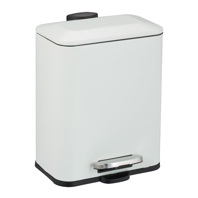 Smalle badkamerprullenbak 5L - Soft-Close, voetpedaal