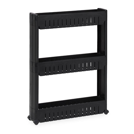Narrow trolley with 3 shelves