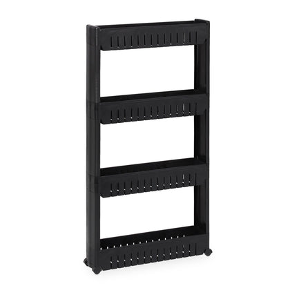 Narrow trolley with 4 shelves