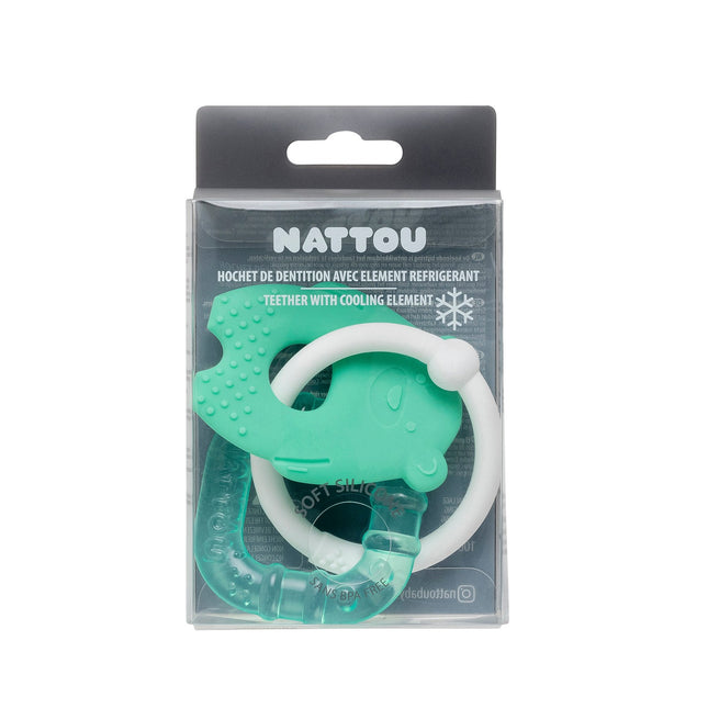 Nattou Cooling Teether Green
