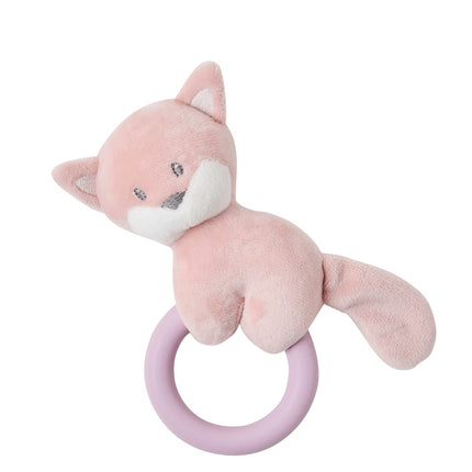 Nattou Rattle Fox With Silicone Ring
