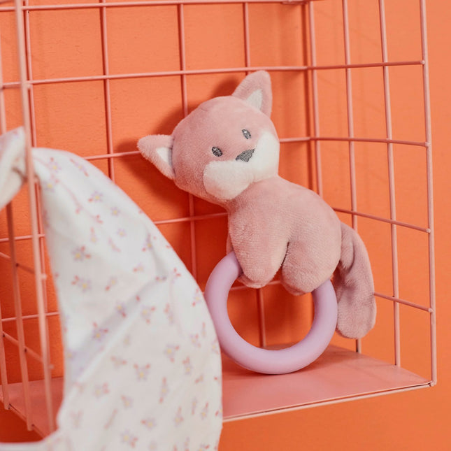 Nattou Rattle Fox With Silicone Ring