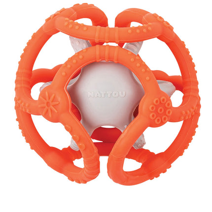Nattou Set Of 2 Balls, Orange-Pink