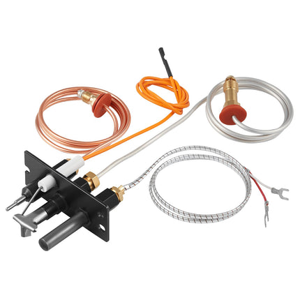 Natural Gas Fireplace Pilot Assembly Kit, 24-Inch Leads