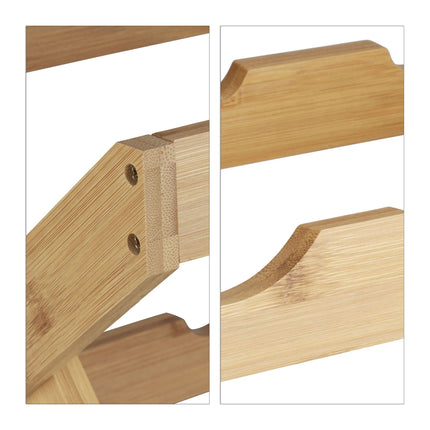 Natural bamboo wine rack