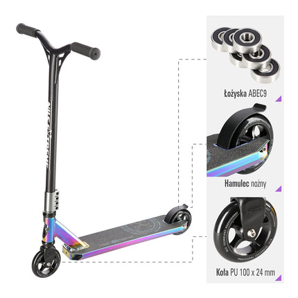 Neon Stunt Scooter – Lightweight, Durable Design