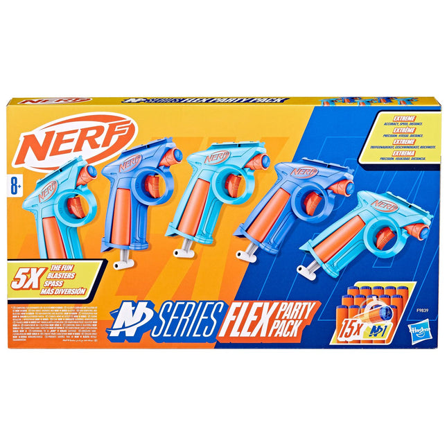 Nerf N Series Playset Flex Party Pack with 10 Blasters and Darts