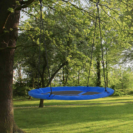 Adjustable Blue Nest Swing, Ø110 cm, 150 kg, 3-12 years