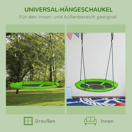 Green Nest Swing, Ø110 Cm, adjustable for 3-12 years, 150 kg capacity