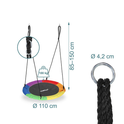 Nest Swing 110 cm – Round Garden & Indoor Fun