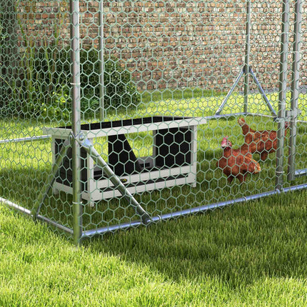 Chicken nesting box, weatherproof roof, spruce, 66x37x34 Cm
