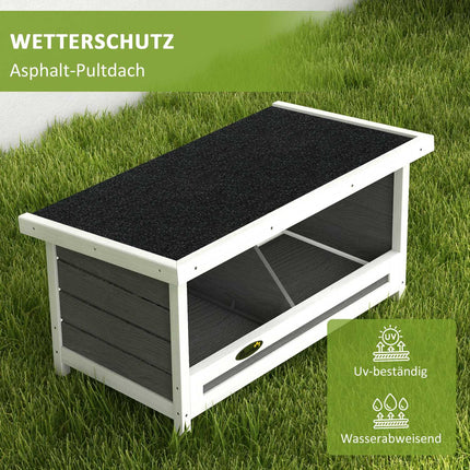 Chicken nesting box, weatherproof roof, spruce, 66x37x34 Cm