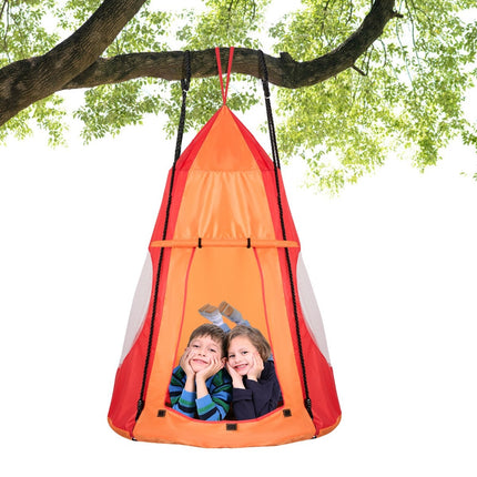 Nest swing children's swing set Max. load capacity 150 kg 100 cm diameter orange