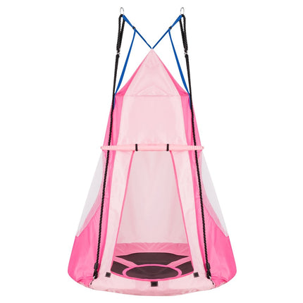Nest swing children's swing set Max. load capacity 150 kg 100 cm diameter pink