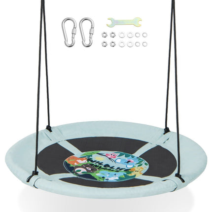 Nest swing children's swing tree swing hanging swing Ø 100 cm green forest