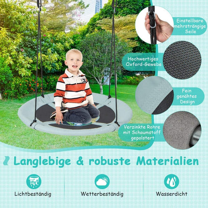 Nest swing children's swing tree swing hanging swing Ø 100 cm green forest